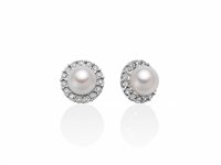 Orecchini Miluna Donna ORECCHINI DI PERLE in Oro bianco Perla PER2382